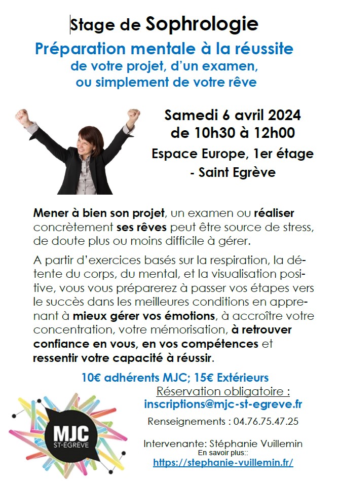 Stage Sophrologie - Préparation mentale